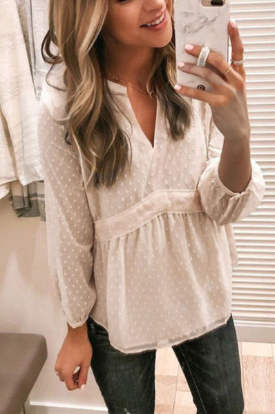 Olivia Dotted Top
