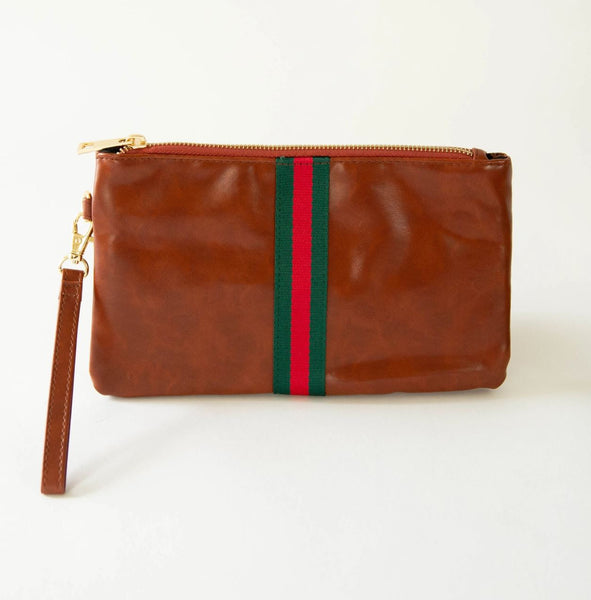 Whitney Clutch - Red/Green